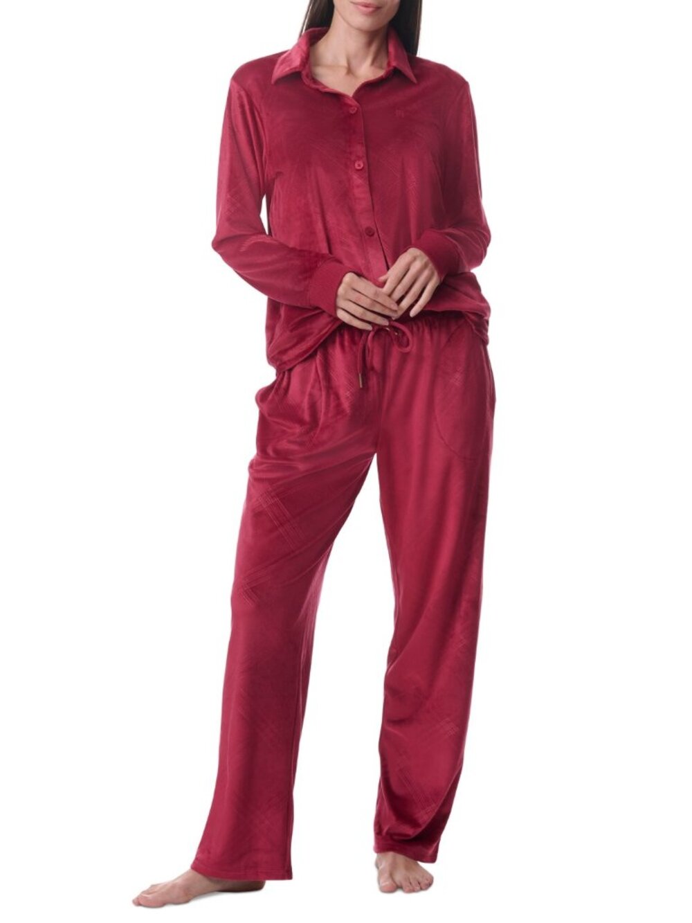 Tommy Hilfiger Women's 2-Pc. Long-Sleeve Pajamas Set XL